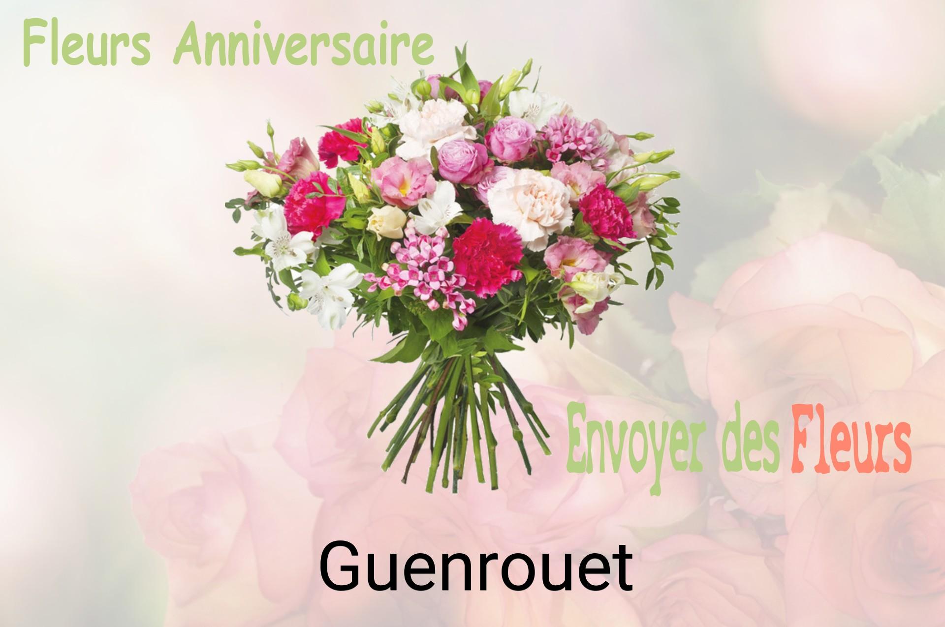 Bouquet de fleurs d’anniversaire livré à Guenrouet